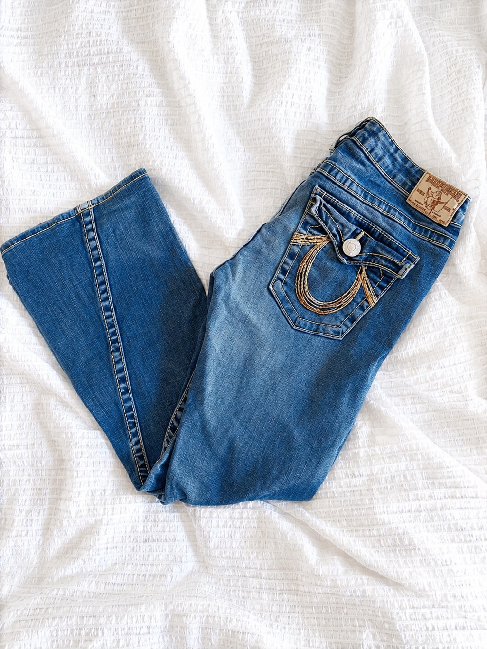 Y2K True religion Joey low-rise flare/bootcut jean.